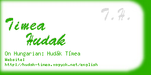 timea hudak business card